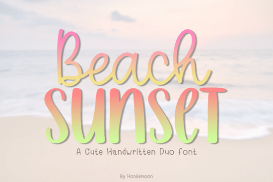 Beach Summer Font